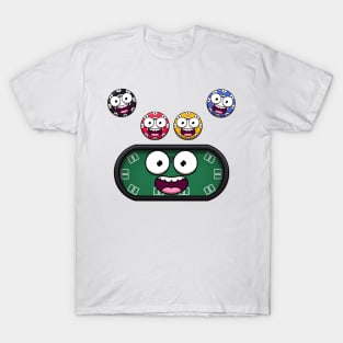 Cute Poker Table And Chips T-Shirt